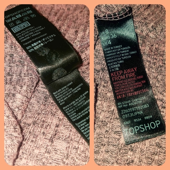 NWOT Topshop Knit Ribbed Dress - Picture 4 of 4